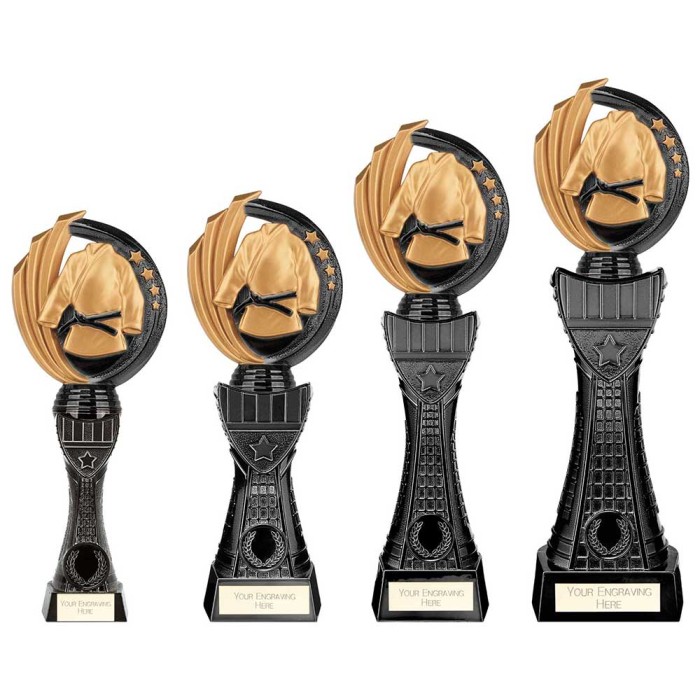 RENEGADE 2 TOWER MARTIAL ARTS LEGEND TROPHY - 4 SIZES - 25CM - 33.5CM